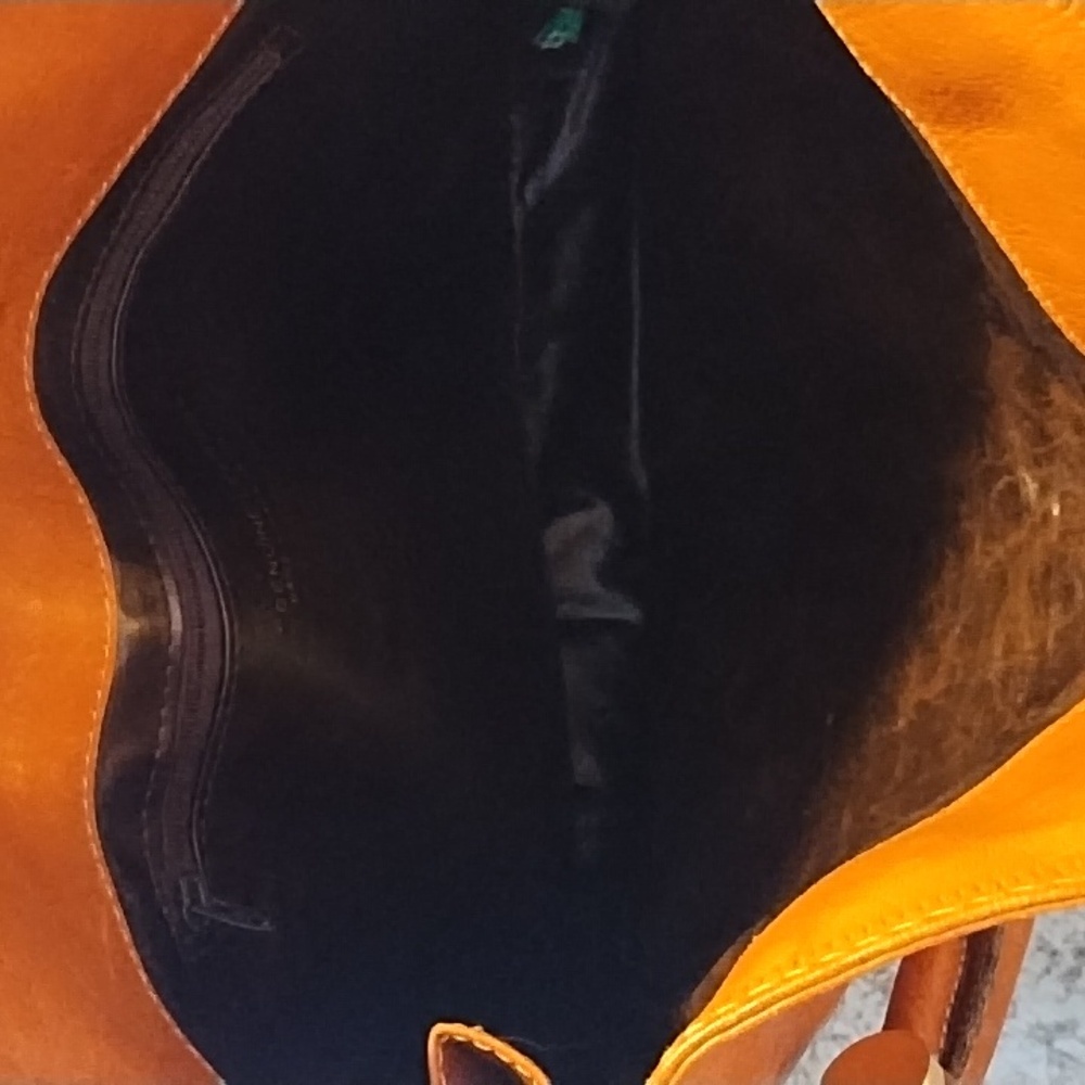 Genuine Vintage Romano Di Paolo Tan Leather Shoulder Bag - Picture 9 of 13